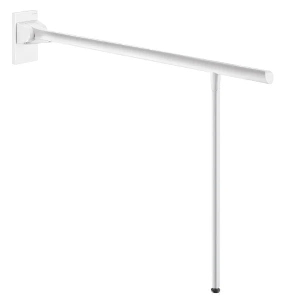 DELABIE Barre rabattable Be-Line ac béquille Ø42 L.850 alu blanc