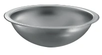 Delabie Hemi lavabo encastré rond 385 mm - RVS 304 brillant - sans trou de robinet - sans trop-plein