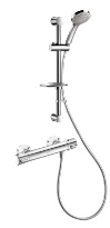 DELABIE Ensemble douche av mitigeur thermostatique H9739, racc. S/C