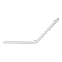 Delabie Barre à 135° Be-Line Ø35 400x400 3 points fix. alu blanc
