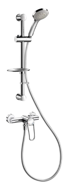 DELABIE Ensemble douche avec mitigeur Securitouch 2739EPS, racc. std