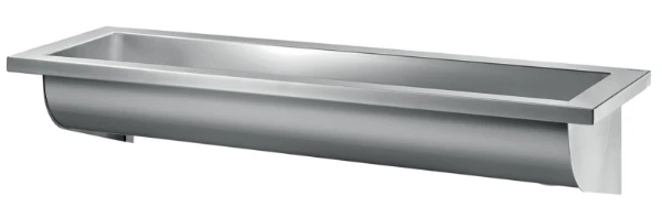 Delabie Canal wasgoot 1800 mm - zonder kraangaten - afloop rechts - RVS 304 mat