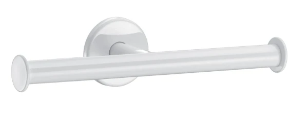 DELABIE Porte-papier WC à rouleau double Inox époxy blanc