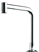 DELABIE Bec fixe sur plage M1/2" - L.150 H.170 Ø16 brise-jet 3 l/min