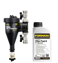 Fernox TF1 séparateur de boue avec aimant 22 x 22 mm - avec filtre fluid 500 ml
