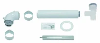 Vaillant RGA concentrique PP/acier kit de base pour raccordement cheminée 60/100 mm avec sortie 80 mm