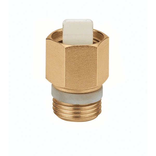 Caleffi 561 afsluitklep voor ontluchter 3/8 x 1/2 M - messing