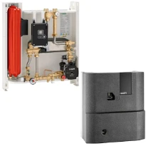 Caleffi distributie unit stadsverw. gesch.systeem 40 kw voor boiler + a.pomp