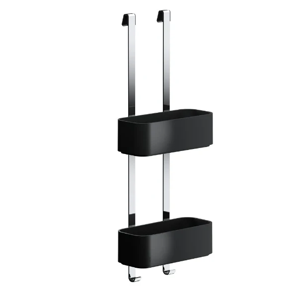 Geesa Frame paniers de douche suspendus noir/chromé