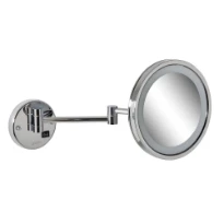 Geesa Mirror miroir 215 mm - avec éclairage LED 3x agrandissant - 2 bras