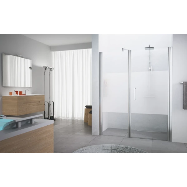 PORTE DE DOUCHE NOVELLINI GIADA 102 - 195 ! blanc satin
