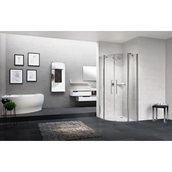 PORTE DE DOUCHE NOVELLINI YOUNG 2.0 97,5 - 200 ! chromé mat transparent