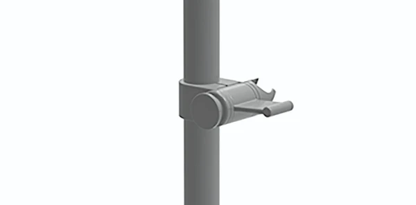 Normbau Nylon Care Douchekophouder voor Nylon-stang Ø 34 mm, NY.BRH 91, 88 x 113 mm, Wit 019