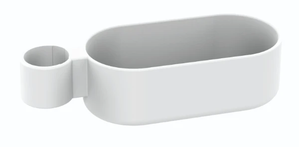 Normbau Legbordje 0925380, 160 x 80 x 50mm, achteraf monteerbaar, Wit 019