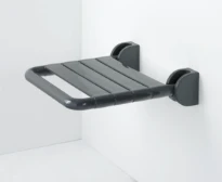 Normbau Nylon Care Siège de douche rabattable NY.841.415 Antibac, 480 x 410 mm, Blanc 019