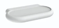 Normbau Nylon Care Tablette avec écoulement, L = 210 mm, Antibac, Gris foncé 018