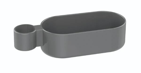 Normbau Tablette 7515280, 160 x 80 x 50mm, adaptable, Gris foncé 018