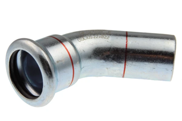 VSH Xpress acier zingué coude coulissant 45° MF 15 x 15 mm