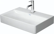 Duravit DuraSquare meuble lavabo compact 600 x 400 mm - blanc - avec trou de robinet - sans trop-plein