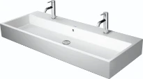 Duravit Vero Air lavabo 1200 x 470 mm - blanc - 2 trous de robinet - avec trop-plein
