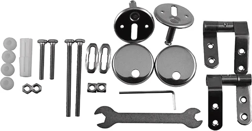 Duravit paire charn. p.abattants  0064810000/0066610000, inox