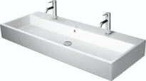 Duravit Vero Air lavabo 1200 x 470 mm - blanc - 2 trous de robinet - avec trop-plein - poli