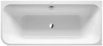 Duravit Happy D2 baignoire intégrée acrylique 1800 x 800 mm - blanc - angle droit - avec panneau et cadre en acrylique