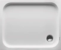 Duravit D-Code receveur de douche 1000 x 800 mm - blanc - antidérapant - écoulement 90 mm