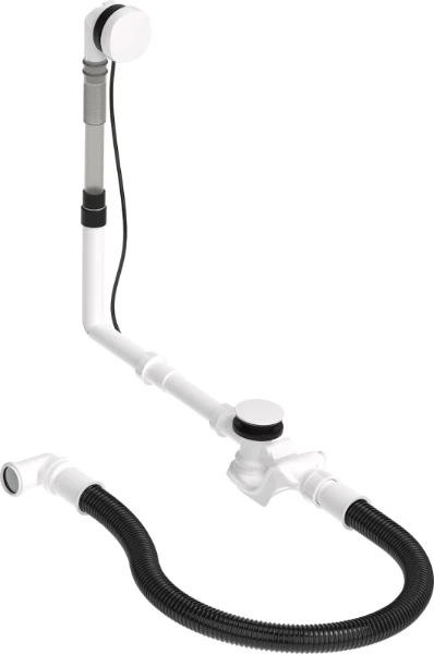 Duravit Happy D.2 vidage baignoire - blanc - avec évacuation flexible