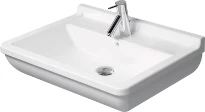 Duravit Starck 3 lavabo 650 x 480 mm - blanc - avec trou de robinet - avec trop-plein