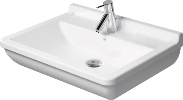 Duravit Starck 3 lavabo 650 x 480 mm - blanc - avec trou de robinet - avec trop-plein