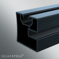 Blubase rail de montage Classic 40 x 40 x 5860 mm - noir (pacquet 108pcs) - prix par pièce