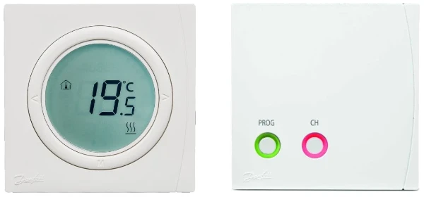 DANFOSS RET2001RF + RX1-S Digi Stat RF + Rcv