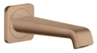 ECOULEMENT BAIGNOIRE AXOR CITTERIO E brushed red gold