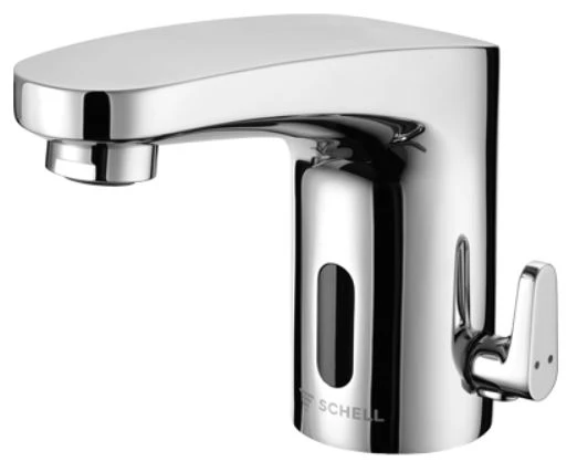 Schell Modus Trend E HD-M electronische wastafelkraan - mengwater - batterijvoeding - chroom