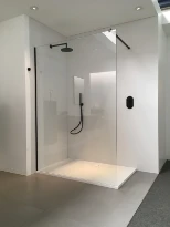 AQC Wall Concept 210 sur mesure tot 1200 mm blanc mat transparant traitement: aucun
