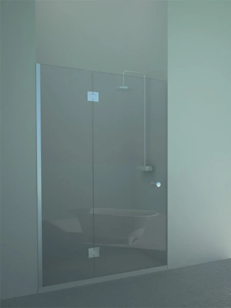 AQC Inox Concept 103 tot 900 mm links optic bronze brushed transparant glasbewerking: geen