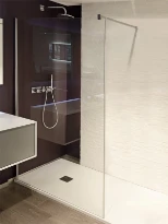 Aquaconcept Inox Concept 110 à 1000 mm droite brillant transparent traitement du verre : aucun