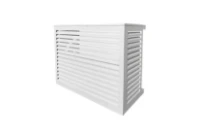 Alixo cage de protection - aluminium laque blanc small - 680x900x450-550 mm