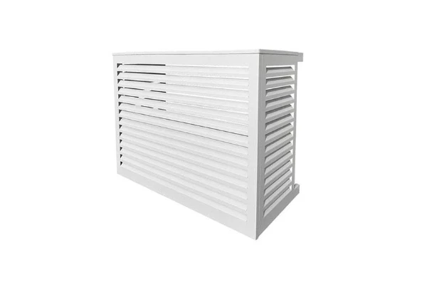 Alixo cage de protection - aluminium laque blanc small - 680x900x450-550 mm