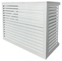 Alixo cage de protection - aluminium laque blanc large - 950x1000x510-610 mm