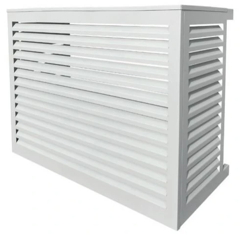 Alixo cage de protection - aluminium laque blanc large - 950x1000x510-610 mm