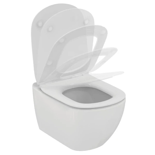 Ideal Standard Tesi wc-suspendu PACK Aquablade (wc-suspendu + siège softclose) - blanc mat - B360xD540 mm - fixations invisibles