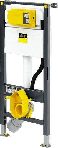 Viega Prevista Dry WC-element 3-6 l - 1120 x 500 mm - met bevestingset - PP-bocht met reductie