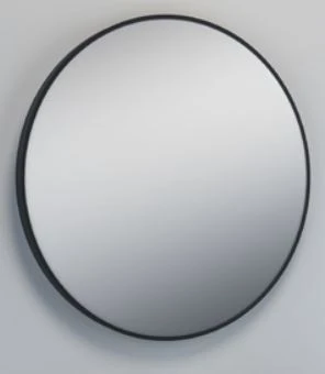 Procasa Mir miroir rond 800 mm - noir - bord métallique