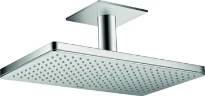 POMME DE DOUCHE AXOR SHOWERSOLUTIONS 460 MM - 300 MM o chromé raccordement plafond 1 jet - avec rosace carrée - set de fintion