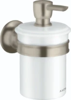 DISTRIBUTEUR SAVON AXOR MONTREUX nickel brossé avec support