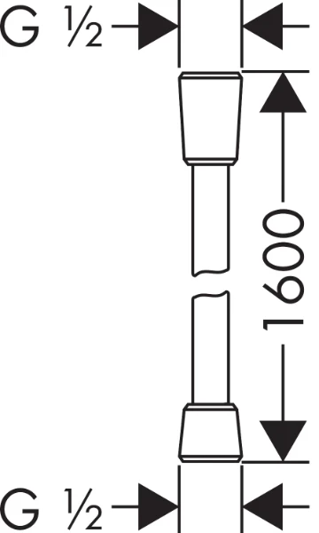 AXOR doucheslang 1600mm BB