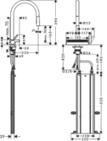 HANSGROHE Aquno Select M81 170 D extr.3j sBox