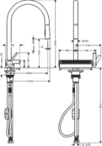 HANSGROHE Aquno Select M81 170 - 3 jet chroom